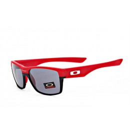 Oakley Twoface In Matte Black And Red And Gray Iridium