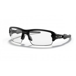 Oakley Flak Xs Youth Fit Polished Black Frame Clear Lens
