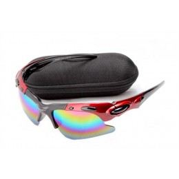 Oakley Plate In Black And Red-Colorful Iridium