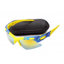 Oakley Plate In Yellow And Blue-Fire Iridium