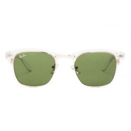 Ray Ban Rb3016 Clubmaster White-Bright Green