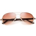 Ray Ban Rb3806 Aviator Gold-Clear Ruby Gradient