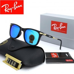 Ray Ban Rb2148 Ice Blue-Gold With Black