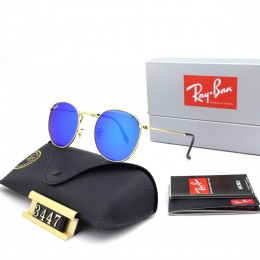 Ray Ban Rb3447 Hyper Blue-Gold With Black