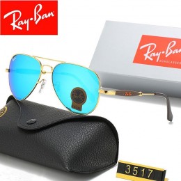 Ray Ban Rb3517 Ice Blue-Gold With Black