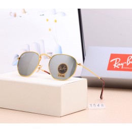 Ray Ban Rb3548 Gray-Gold With Brown
