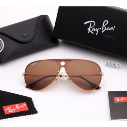 Ray Ban Rb3581 Gray-Brown With Gold With Black