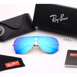 Ray Ban Rb3581 Mirror Hyper Blue-Gold With Black