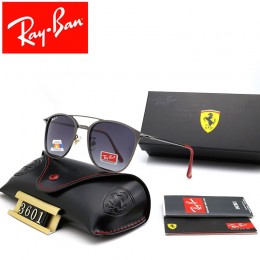 Ray Ban Rb3601 Dark Gray-Black With Red