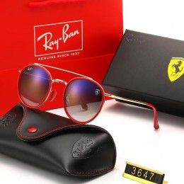 Ray Ban Rb3647 Gradient Blue-Red With Gold