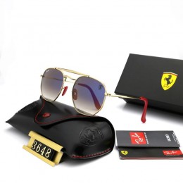 Ray Ban Rb3648 Gradient Gray-Gold With Red