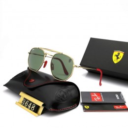 Ray Ban Rb3648 Green-Gold With Red
