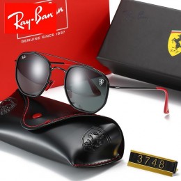 Ray Ban Rb3748 Black-Black With Red