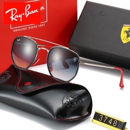 Ray Ban Rb3748 Black-Silver With Red