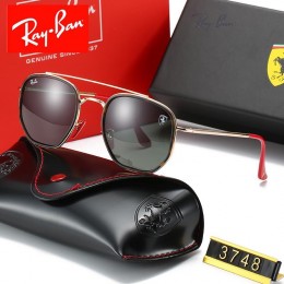 Ray Ban Rb3748 Gray-Gold With Red