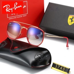Ray Ban Rb3748 Light Blue-Gold With Red