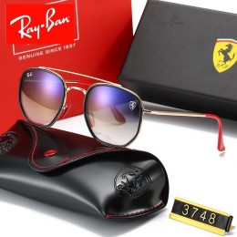 Ray Ban Rb3748 Light Blue-Gold With Red With Black