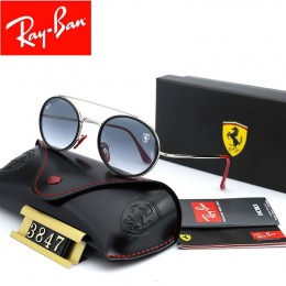 Ray Ban Rb3847 Gray-Silver With Red With Black