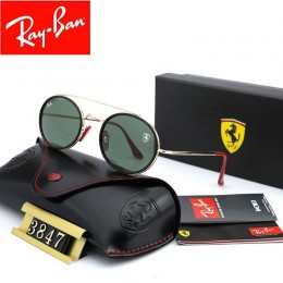 Ray Ban Rb3847 Green-Gold With Red